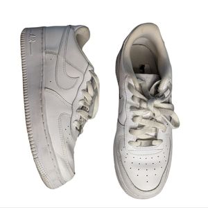 Triple White Air Force 1s in 6Y White Nike Air force Ones Women's 8